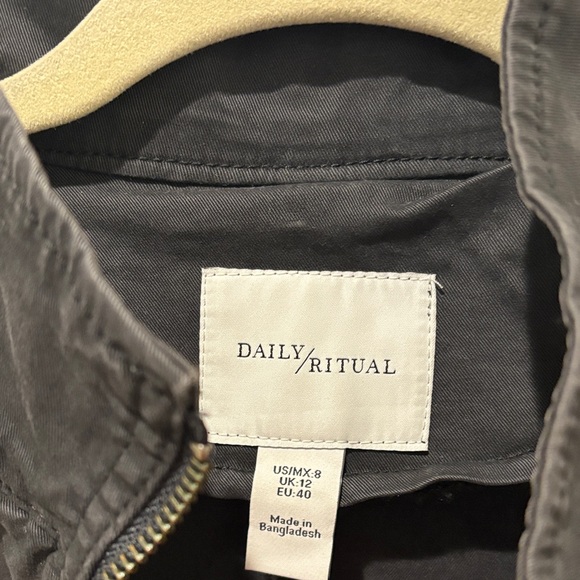 Daily Ritual Black Utility Jacket - Picture 3 of 6
